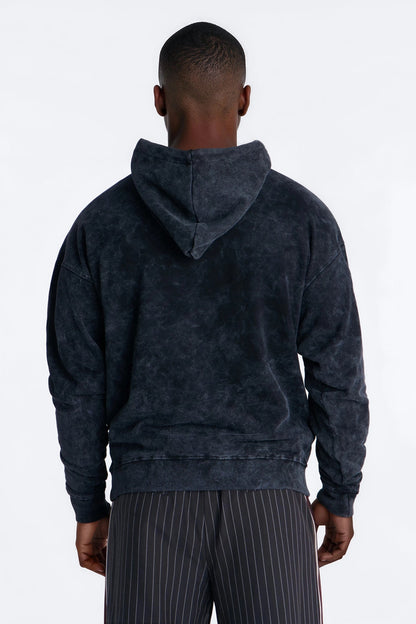 Last Supper Mineral Wash Hoodie - Black Wash - image 4