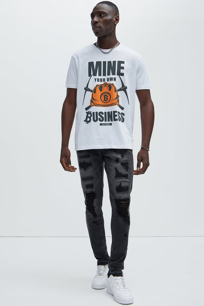 Keeping It Real Stacked Skinny Jeans - Black Wash - image 3