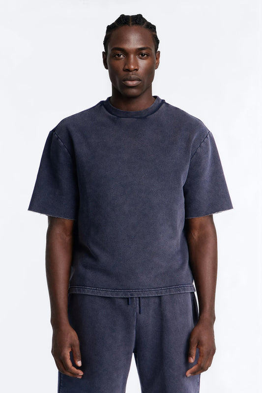 On The Go Washed Tee - Navy - image 1