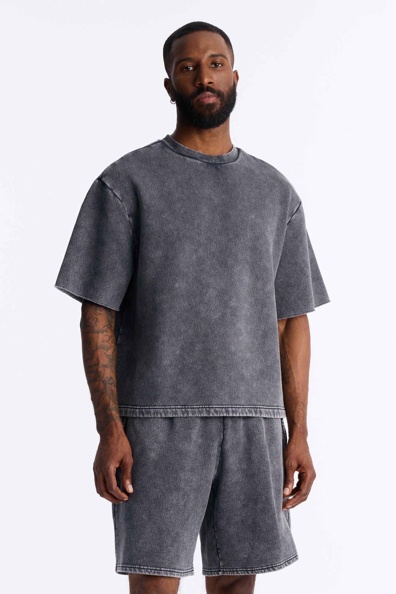 On The Go Washed Tee - Charcoal - image 1