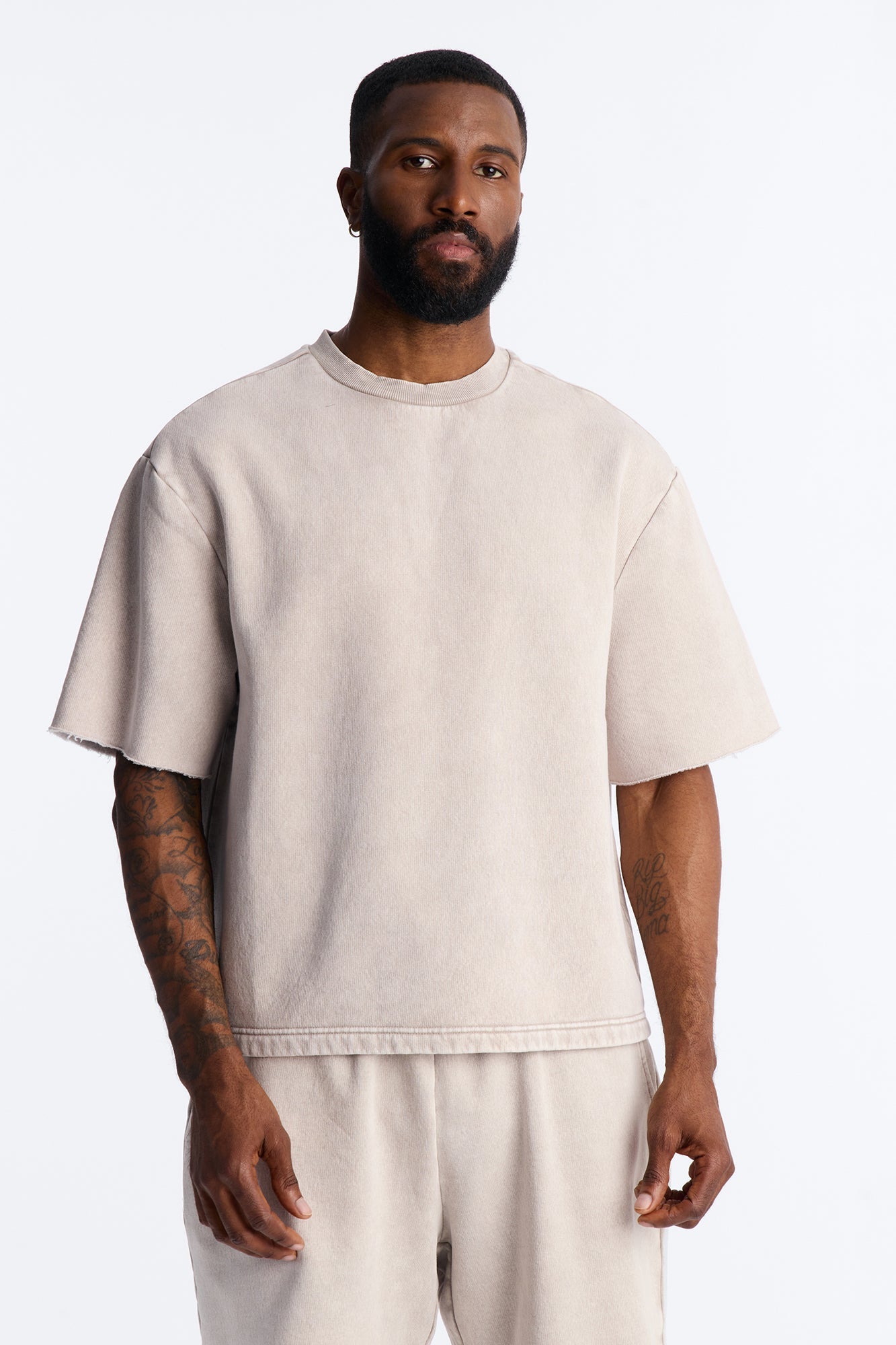 On The Go Washed Tee - Taupe - image 1