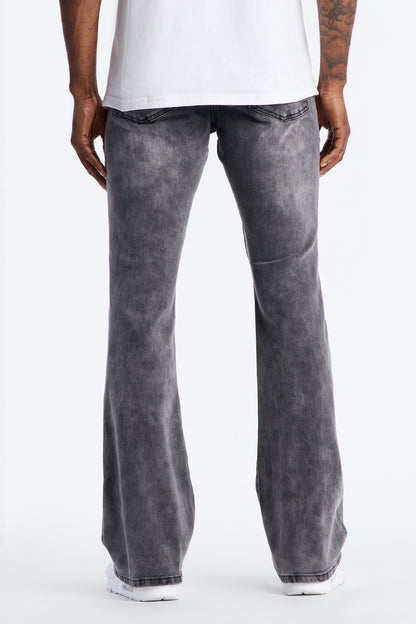 Stacked Skinny Flare Cosmo Jean - Black Wash - image 4