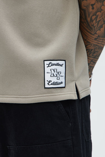 Classic New York Short Sleeve Henley - Stone - image 4