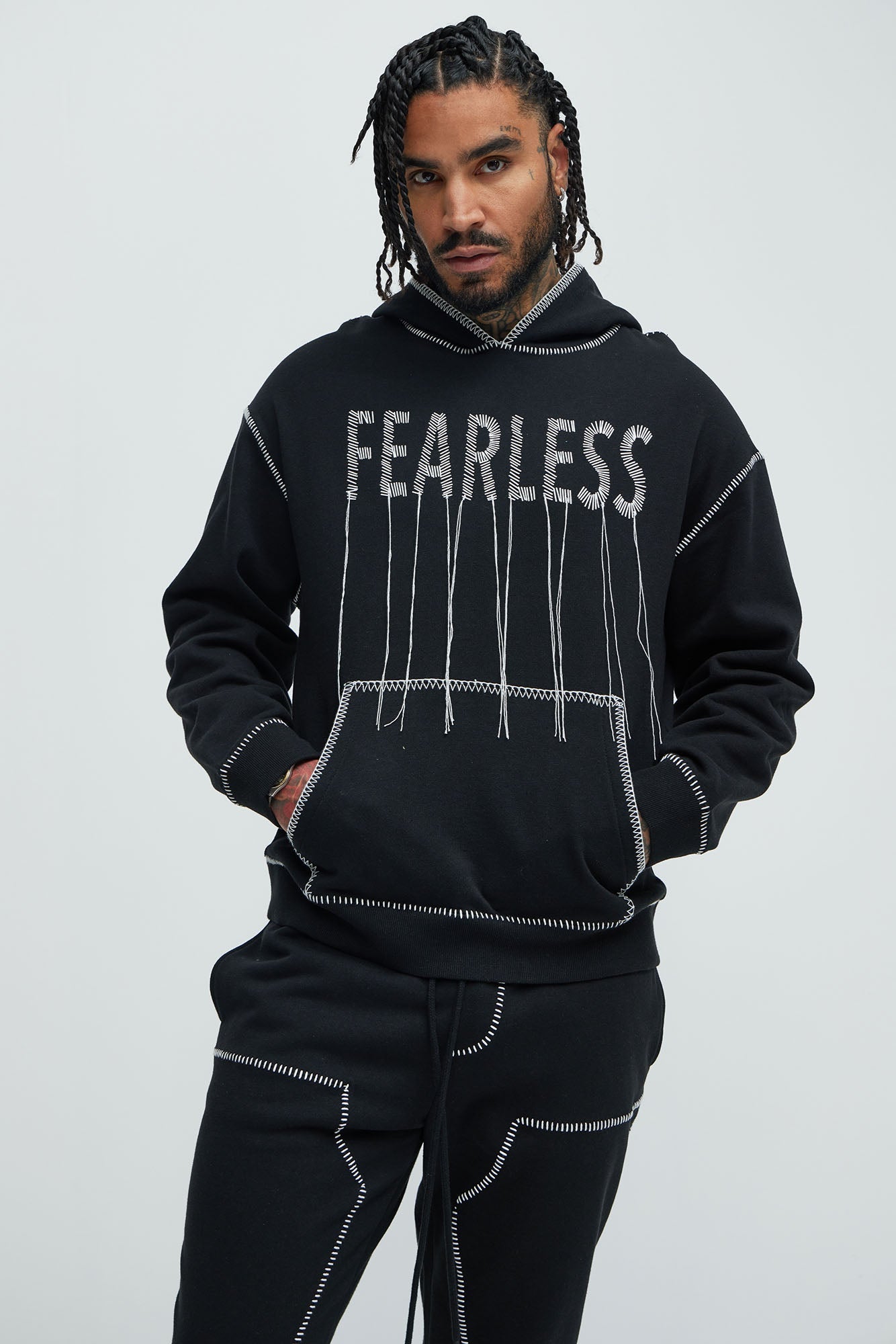 Tyson Stitch Hoodie - Black - image 1