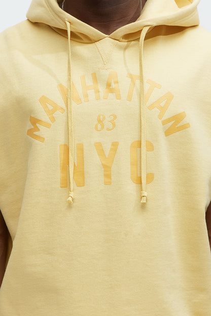 Manhattan Sleeveless Hoodie - Yellow - image 3