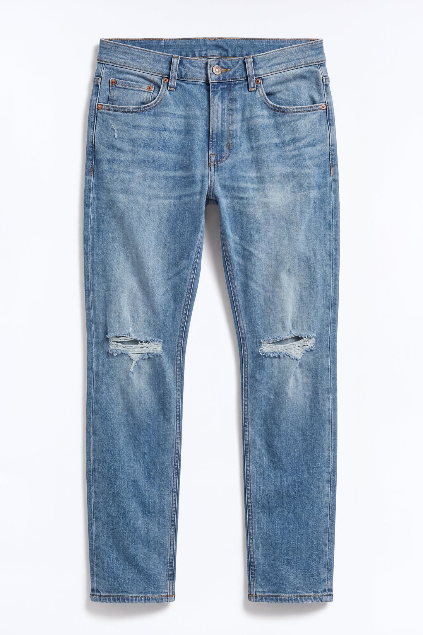 Cornell Distressed Slim Jeans - Light Wash - image 2