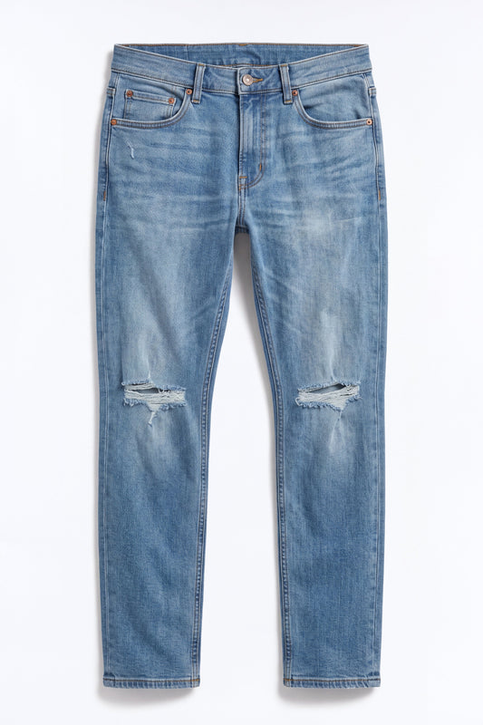 Cornell Distressed Slim Jeans - Light Wash - image 2