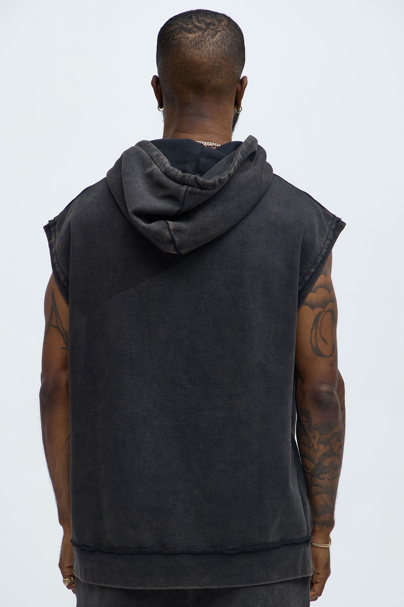 Utah Sleeveless Hoodie - Black - image 4