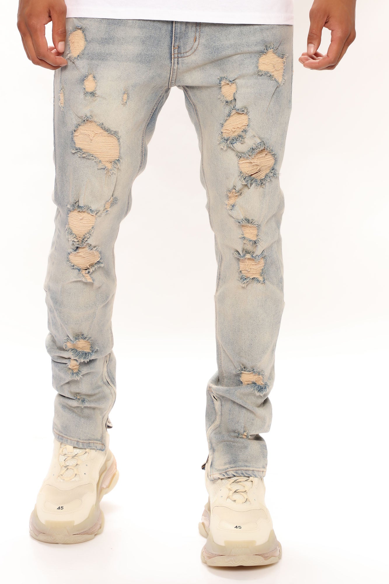 Stay Positive Skinny Jean - Light Blue Wash - image 1