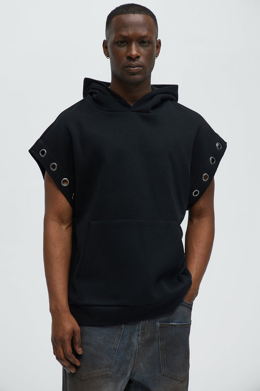 Tyson Ring Sleeveless Hoodie - Black - image 1