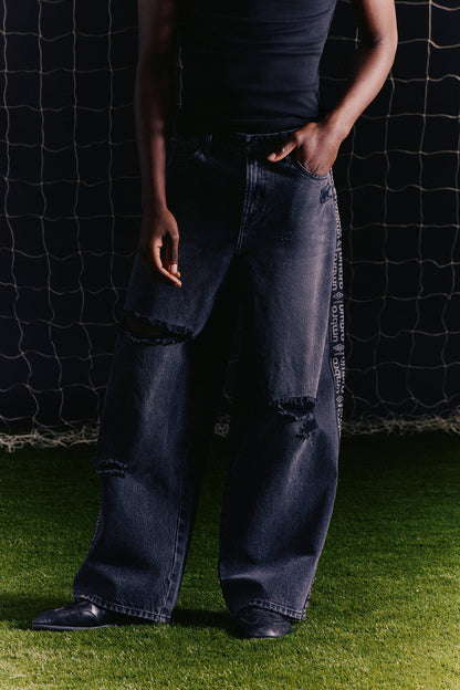 Umbro Distressed Baggy Jean - Black Wash - image 2