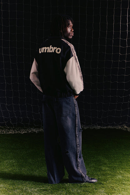 Umbro Colorblock French Terry Long Sleeve Polo - Black/combo - image 4