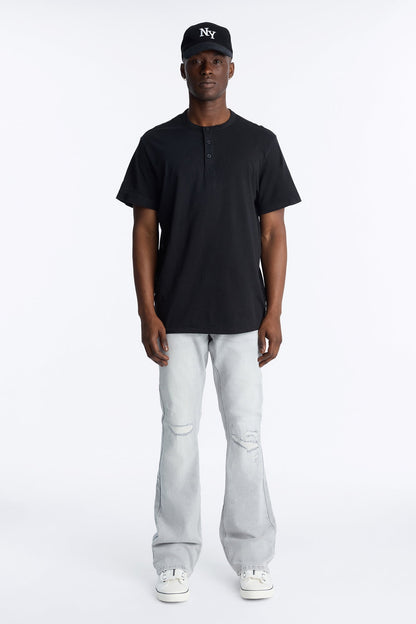 Dreamy Stacked Slim Flare Jeans - Grey - image 2