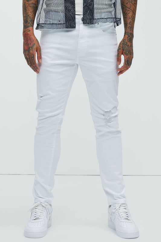 Take No L's Skinny Jean - White - image 1