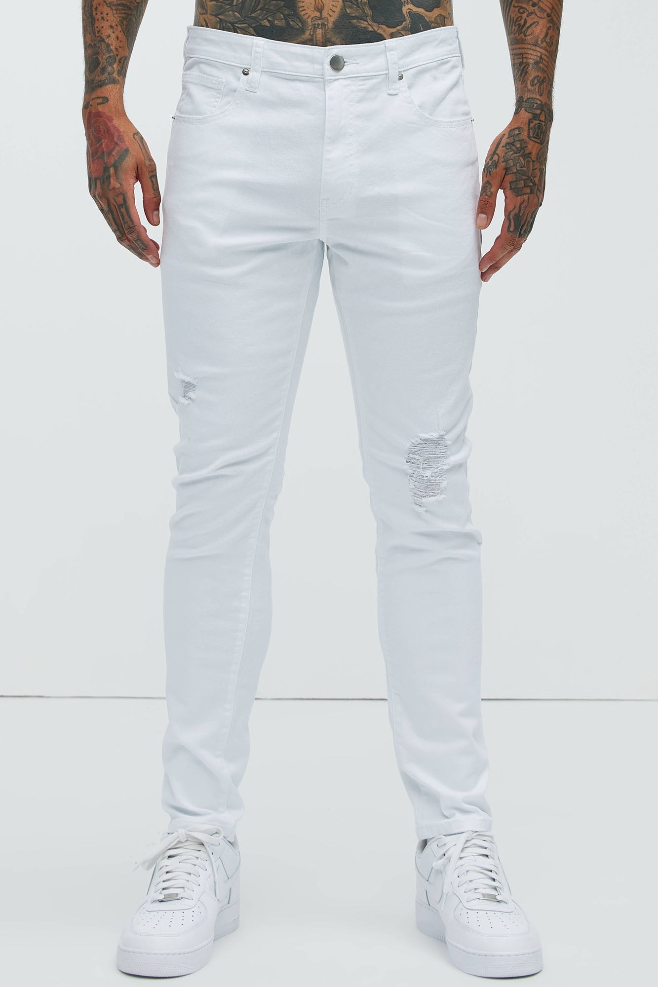 Take No L's Skinny Jean - White - image 3