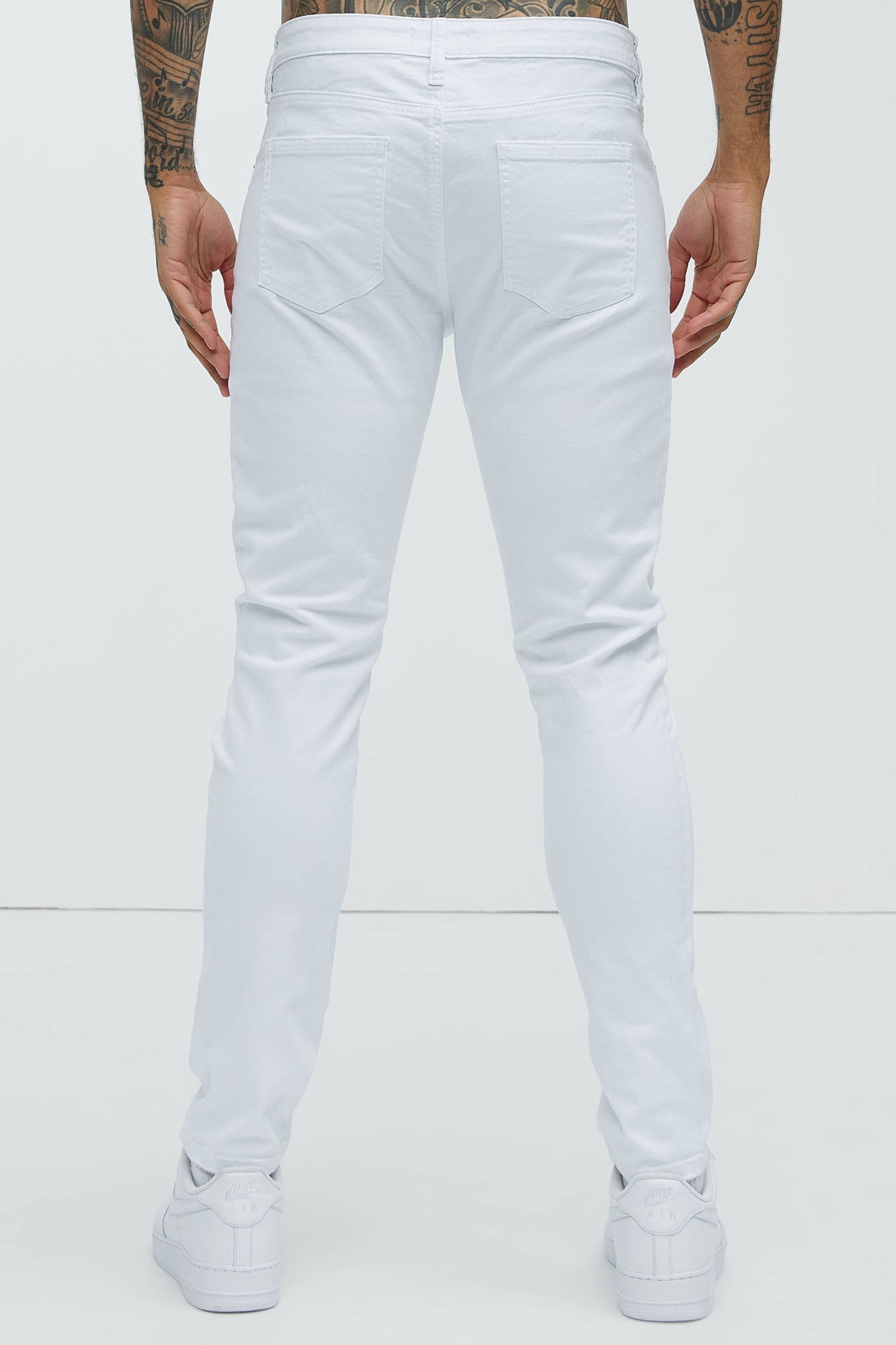 Take No L's Skinny Jean - White - image 4