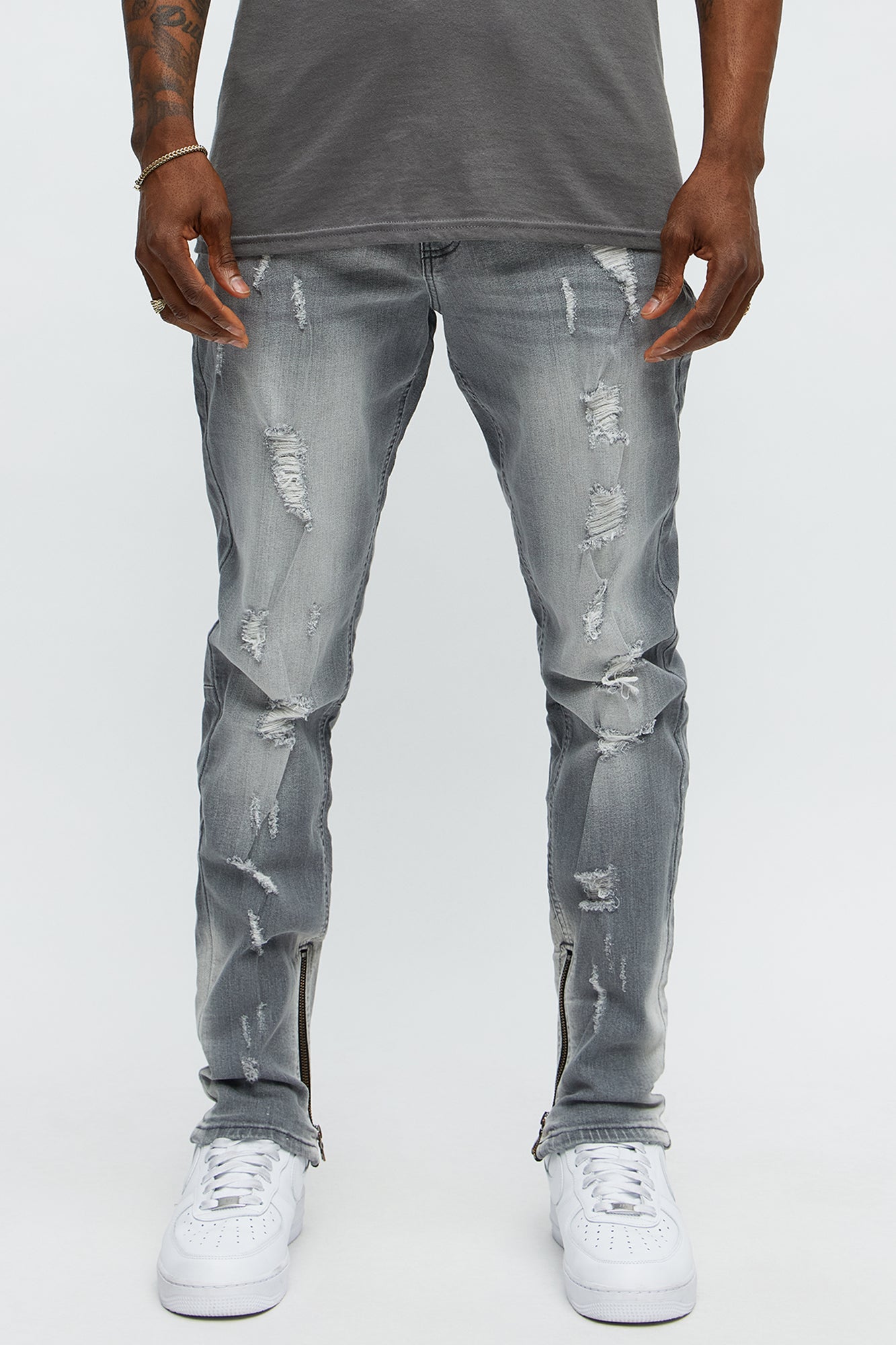 Stay Positive Skinny Jean - Grey - image 1