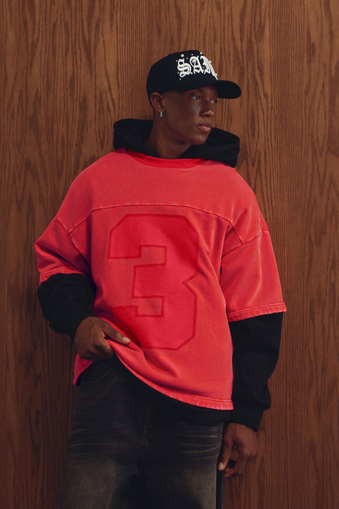 Kyle Oversized Tee - Red - image 4