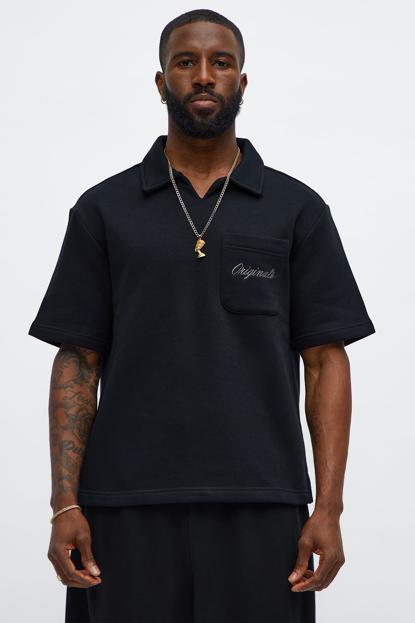 Tyson Happy Mistake Short Sleeve Polo - Black - image 1