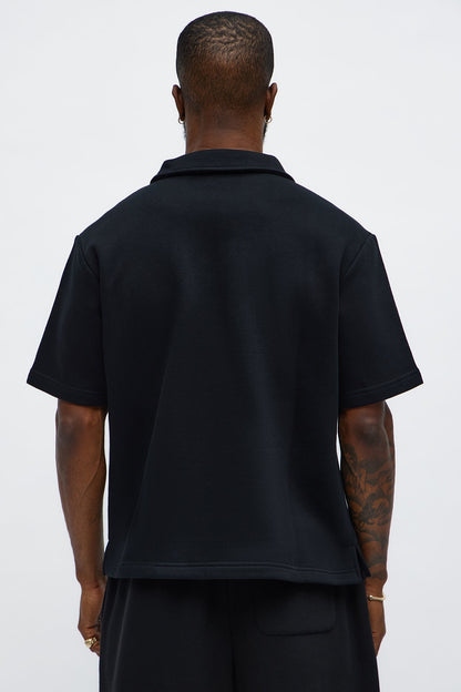 Tyson Happy Mistake Short Sleeve Polo - Black - image 3
