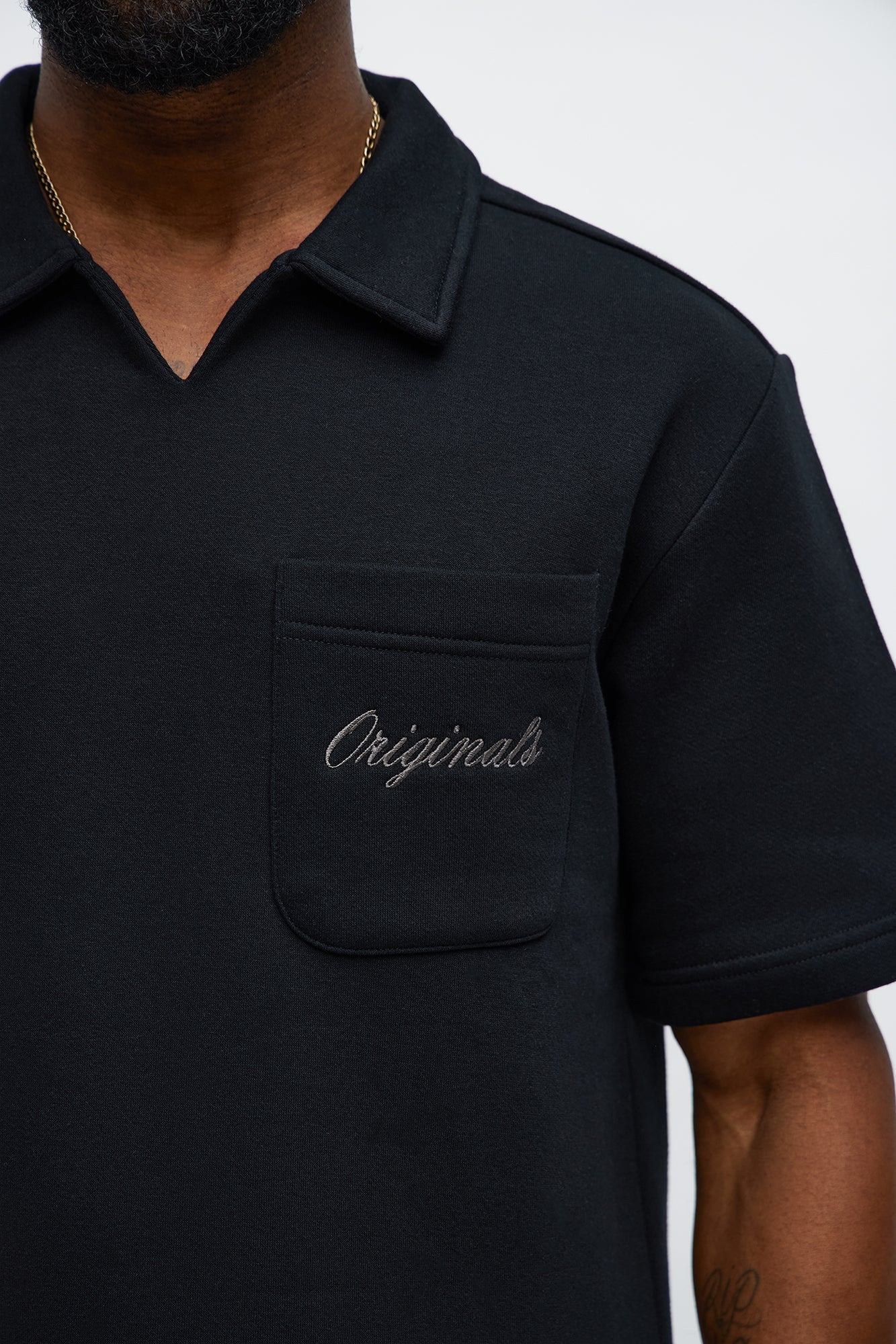 Tyson Happy Mistake Short Sleeve Polo - Black - image 4