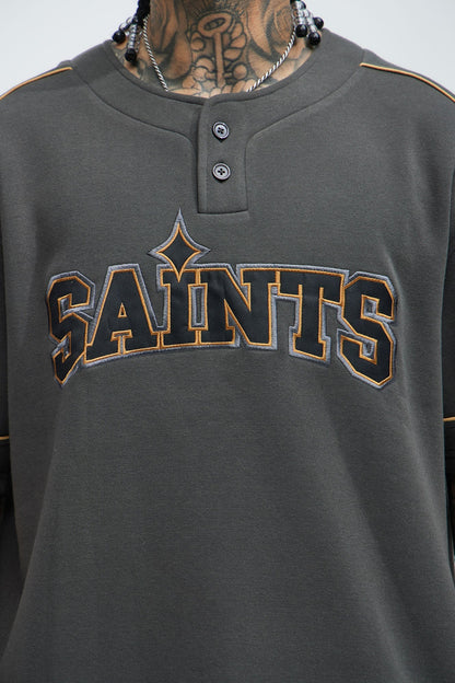 Saint Worldwide Short Sleeve Henley - Black - image 3