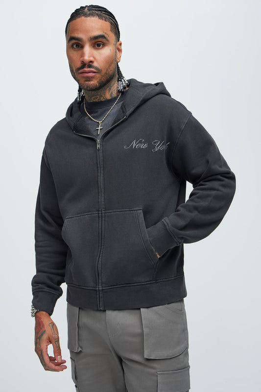 Athletic Department Zip Up Hoodie - Black - image 1