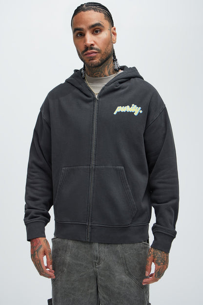 Purity Zip Up Hoodie - Black - image 1
