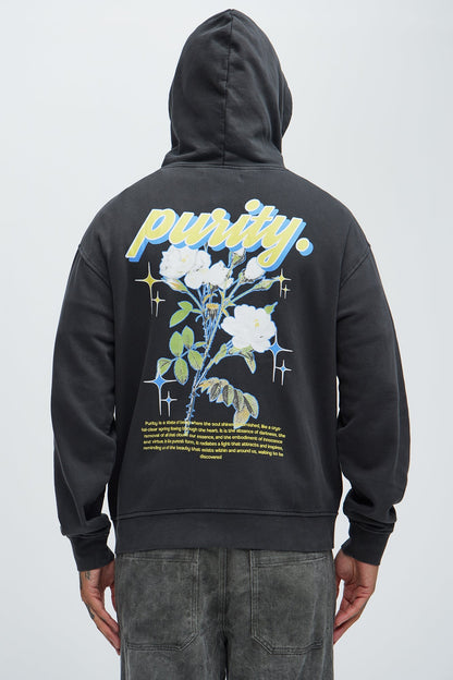 Purity Zip Up Hoodie - Black - image 4