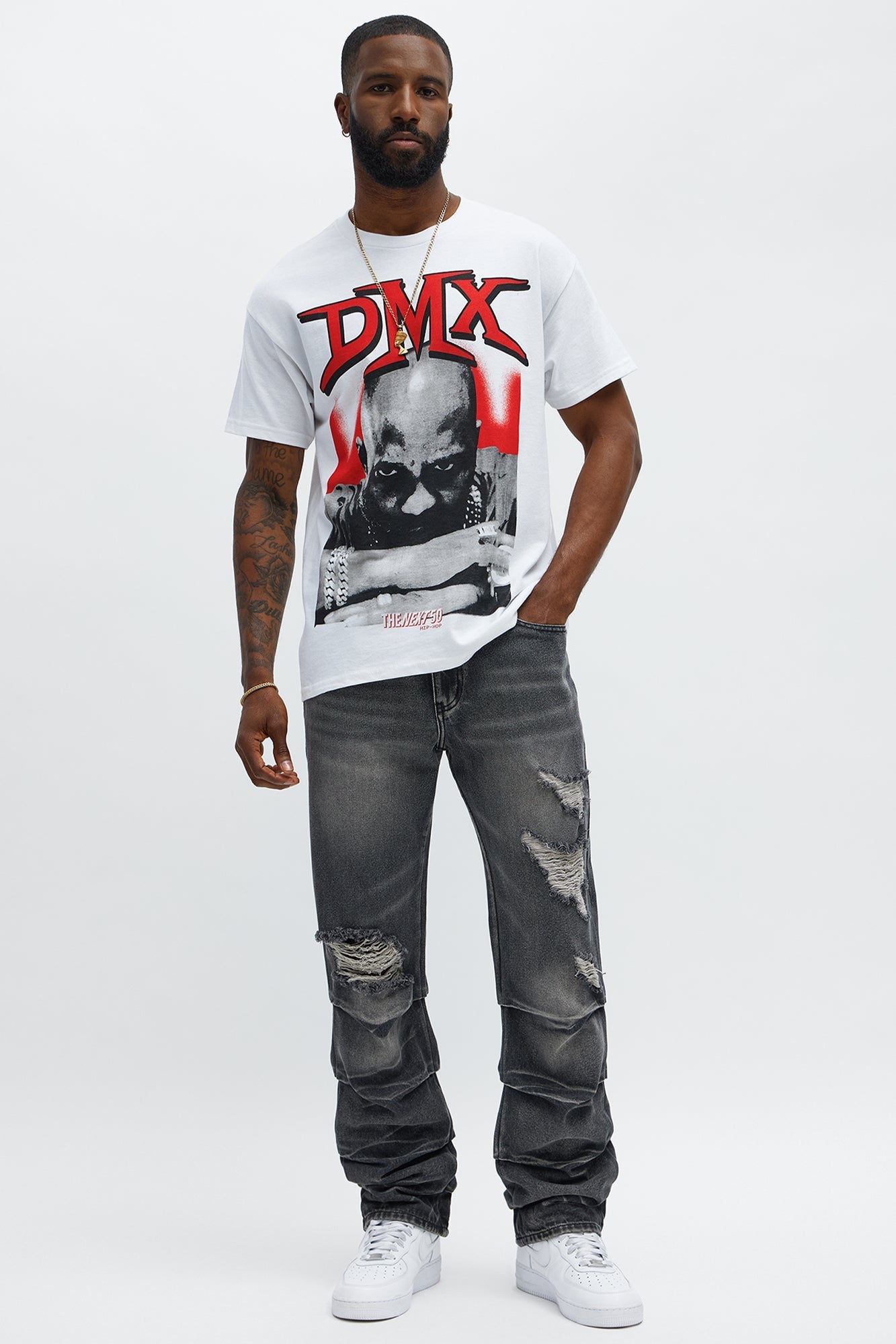 Straight Down The Street Ripped Jeans - Black Wash - image 2