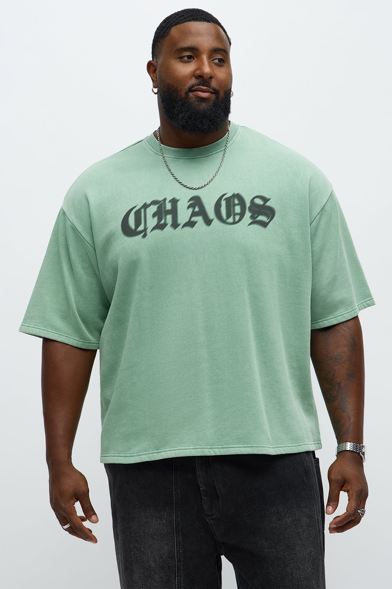 Chaos Oversized Tee - Green - image 4