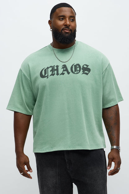 Chaos Oversized Tee - Green - image 4