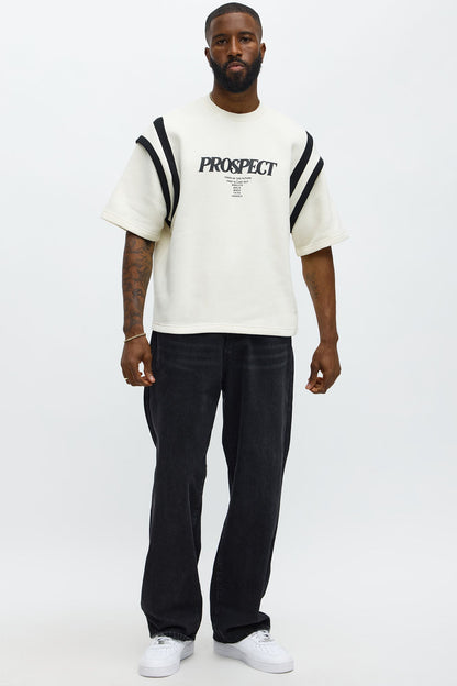 Prospect Boxy Short Sleeve Tee - Cream/combo - image 2