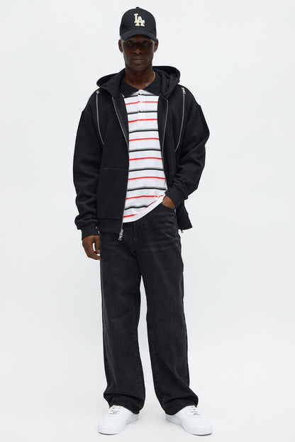 Tyson Stay Away Zip Up Hoodie - Black - image 2