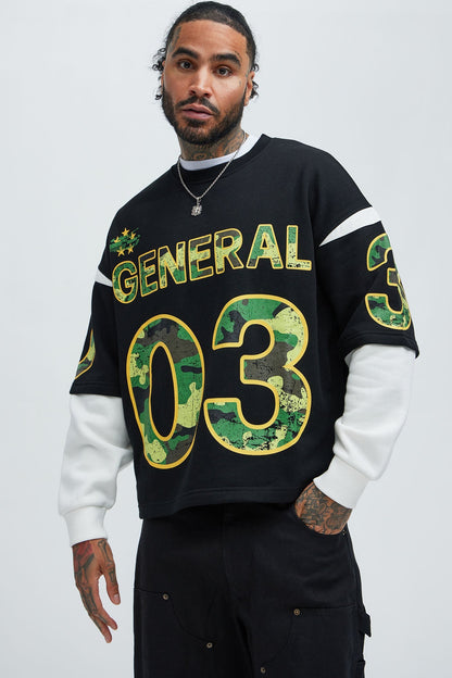 Tyson General Soldier Long Sleeve Tee - Black/combo - image 1