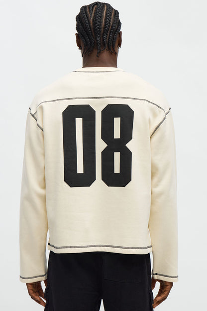 Crazy 8 Crewneck Sweatshirt - Cream - image 3