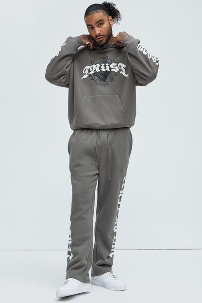 Tyson Trust Issues Oversized Hoodie - Grey - image 2