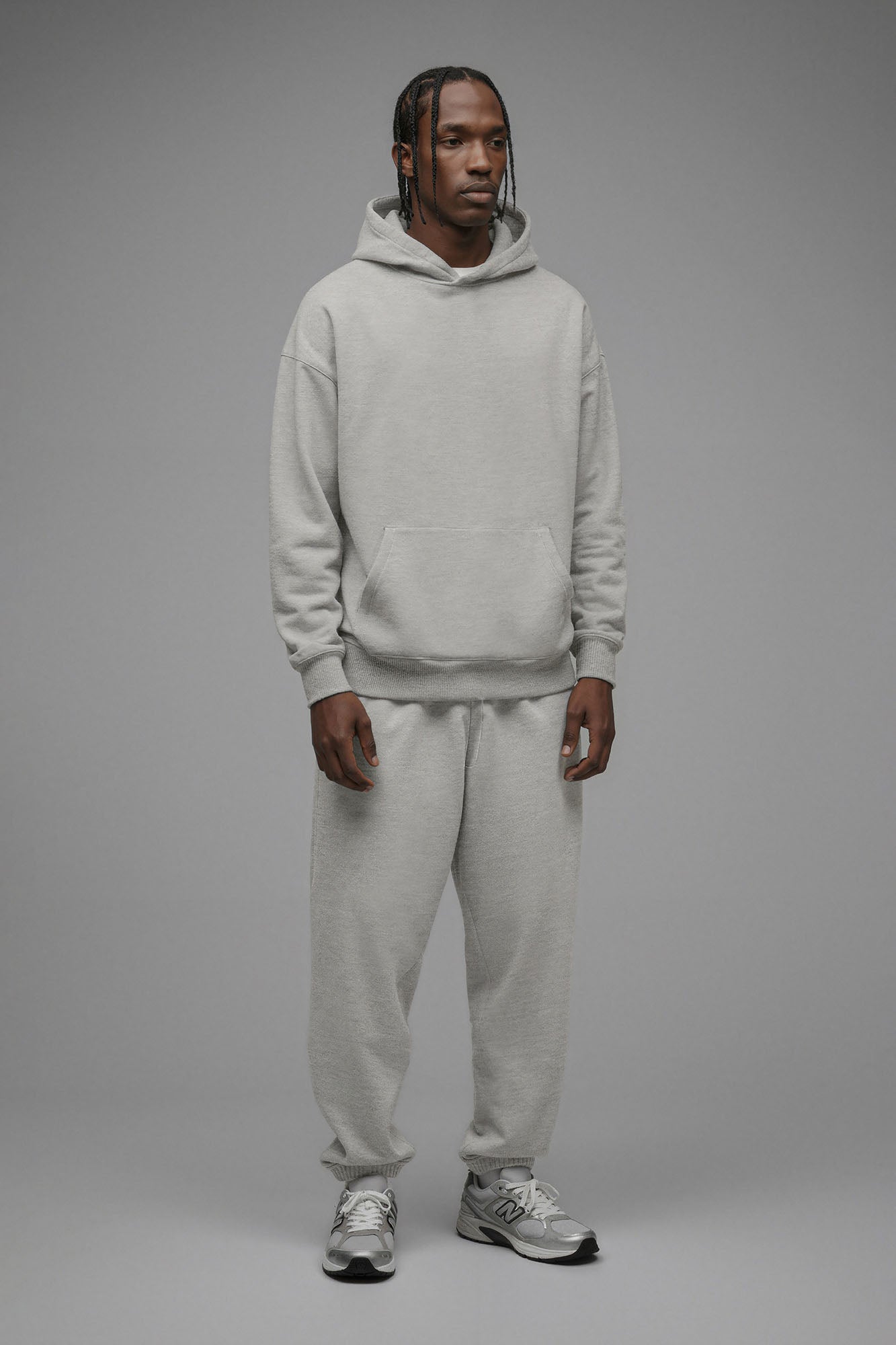 410 Oversized Hoodie - Heather Grey - image 1