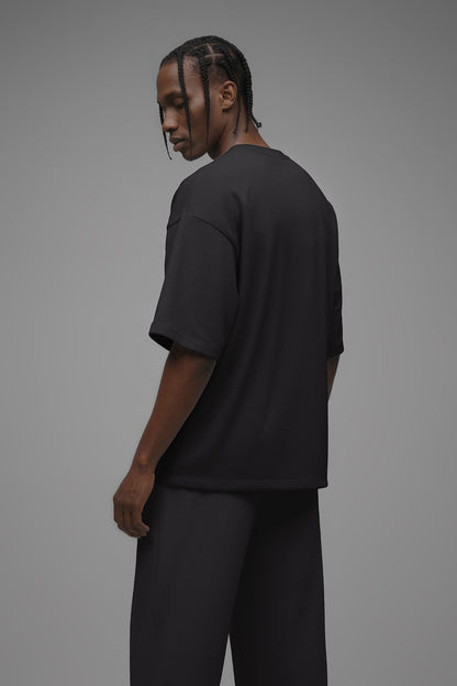 410 Oversized Fleece Tee - Black - image 2