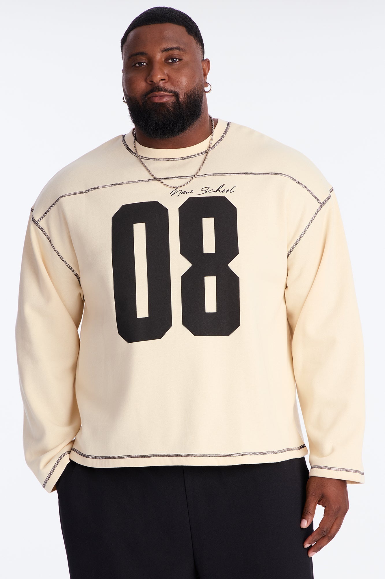 Crazy 8 Crewneck Sweatshirt - Cream - image 4
