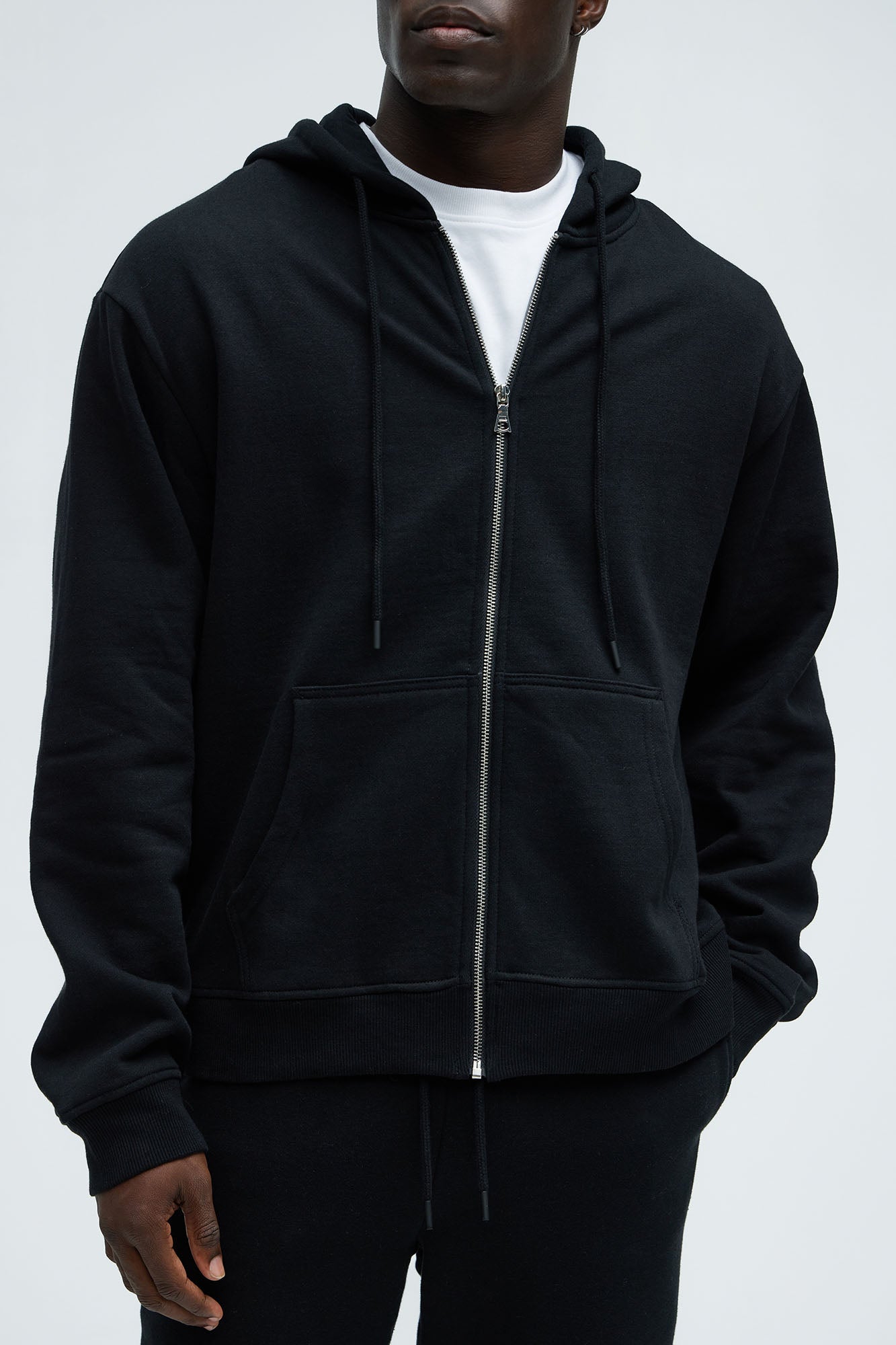 Tyson Zip Up Hoodie - Black - image 1