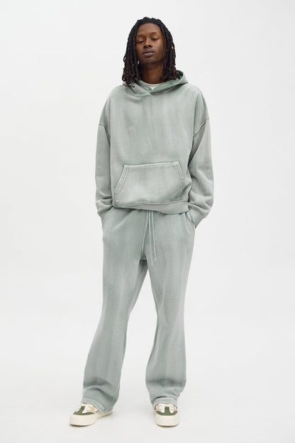 Acid Wash Oversized Heavyweight Hoodie - Sage - image 2