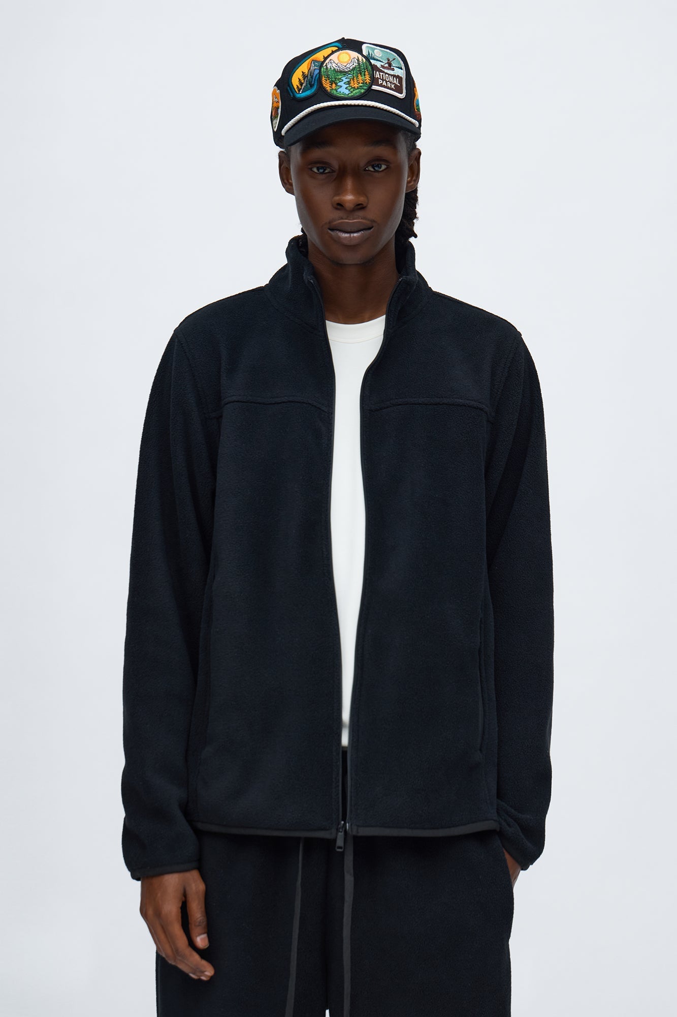 Core Microfleece Zip Jacket - Black - image 1