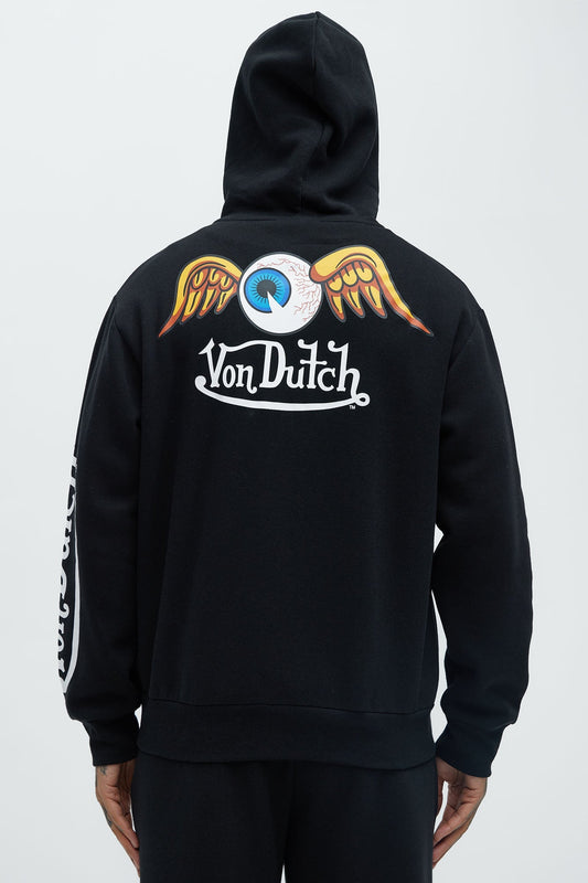 Von Dutch Gold Wings Hoodie - Black - image 1