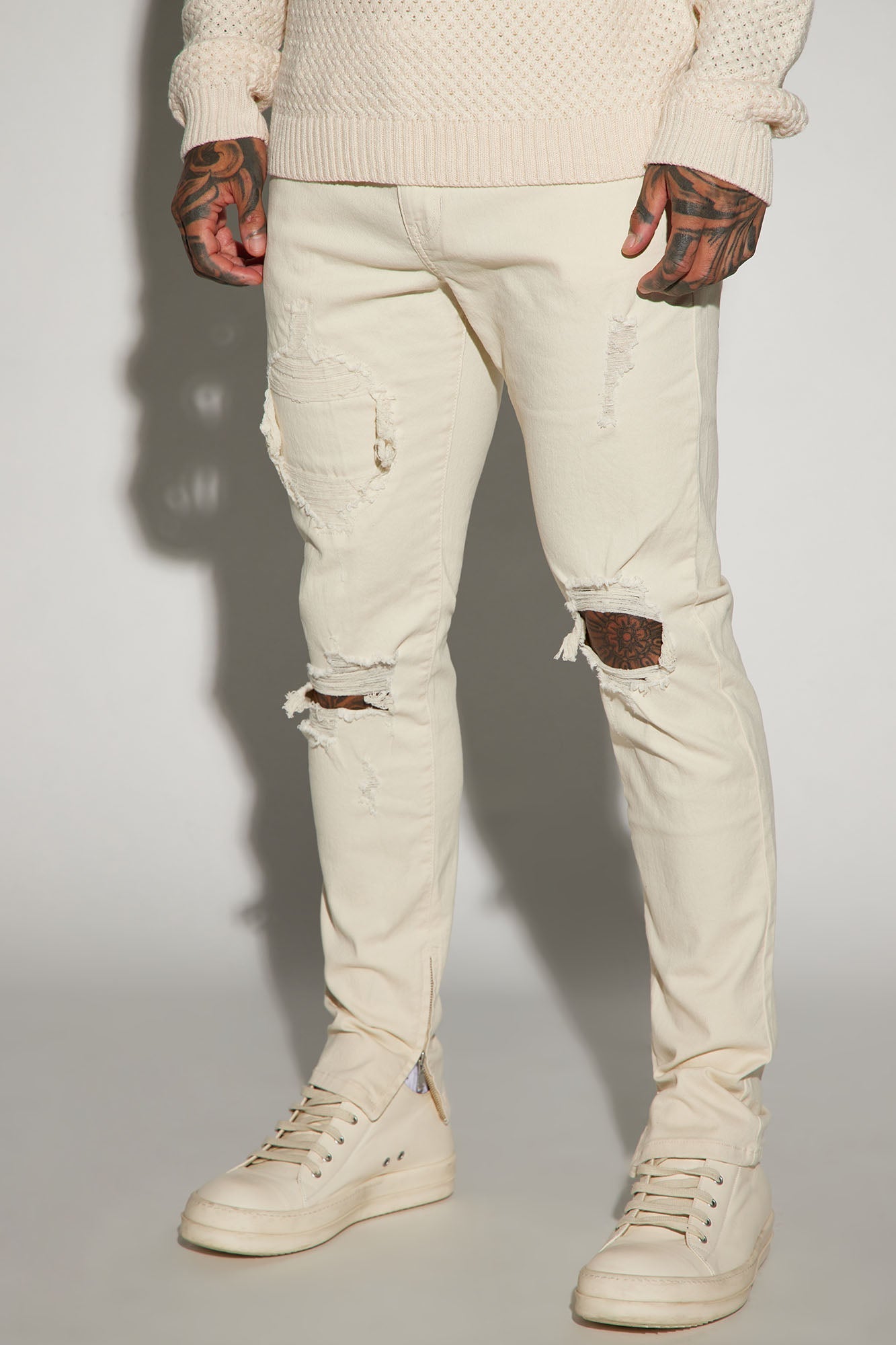 Point Of View Skinny Jeans - Off White - image 1