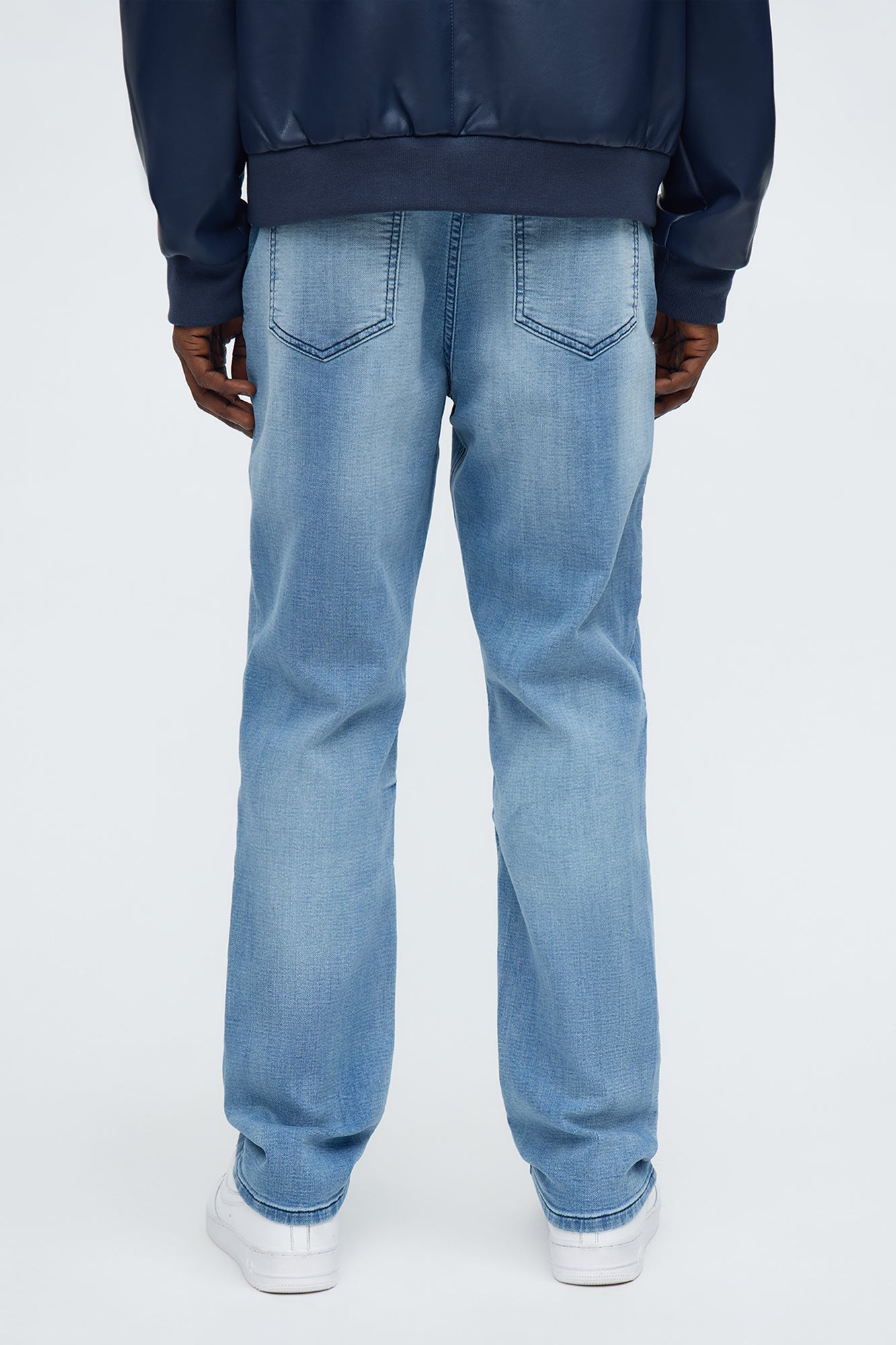 Slim E-Waist Knit Jean - Medium Blue Wash - image 4