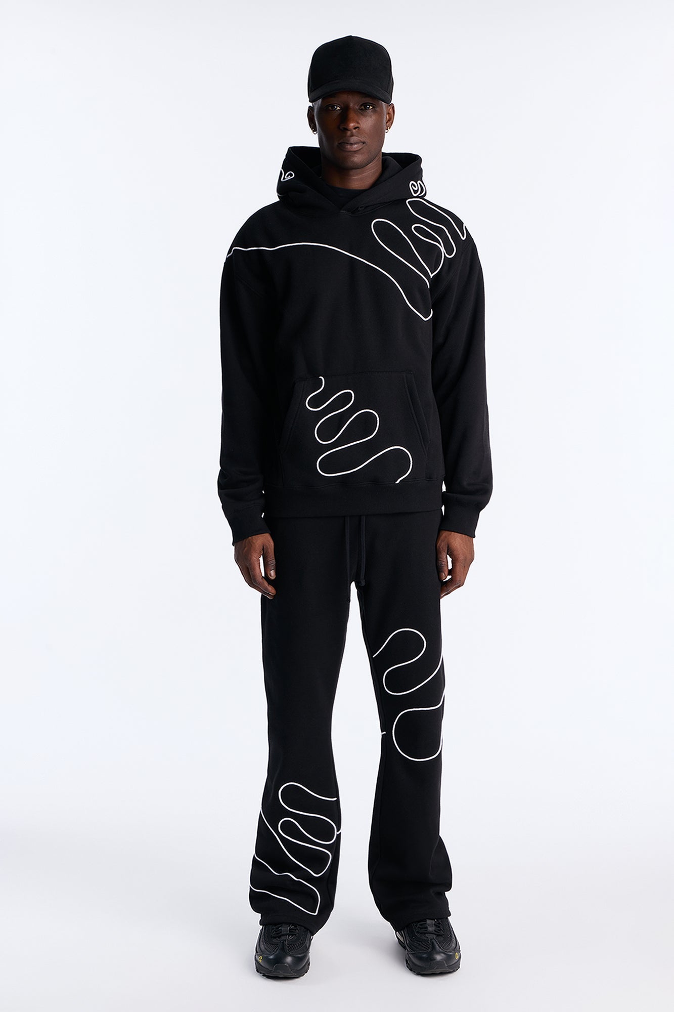 Lasso Embroidery Hoodie - Black - image 3