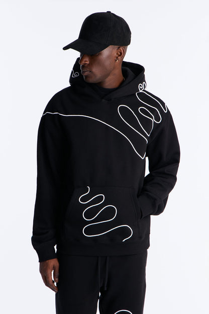 Lasso Embroidery Hoodie - Black - image 2
