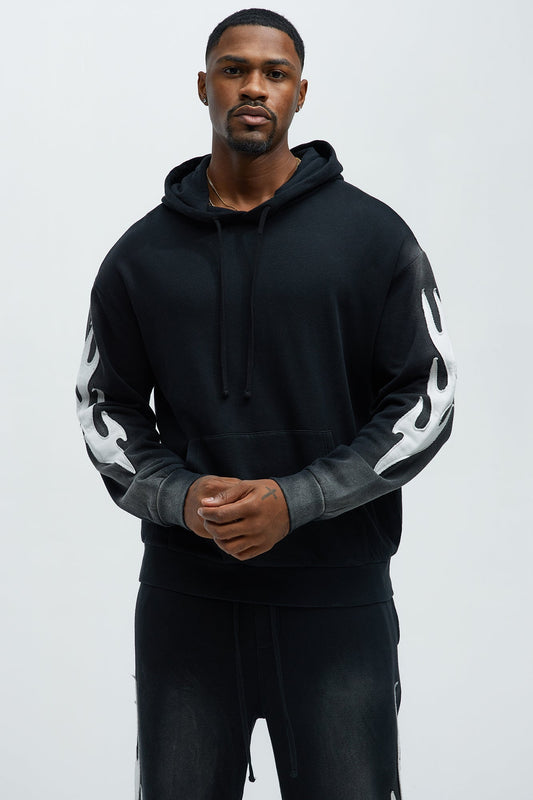 Flame Time Tyson Hoodie - Black - image 1