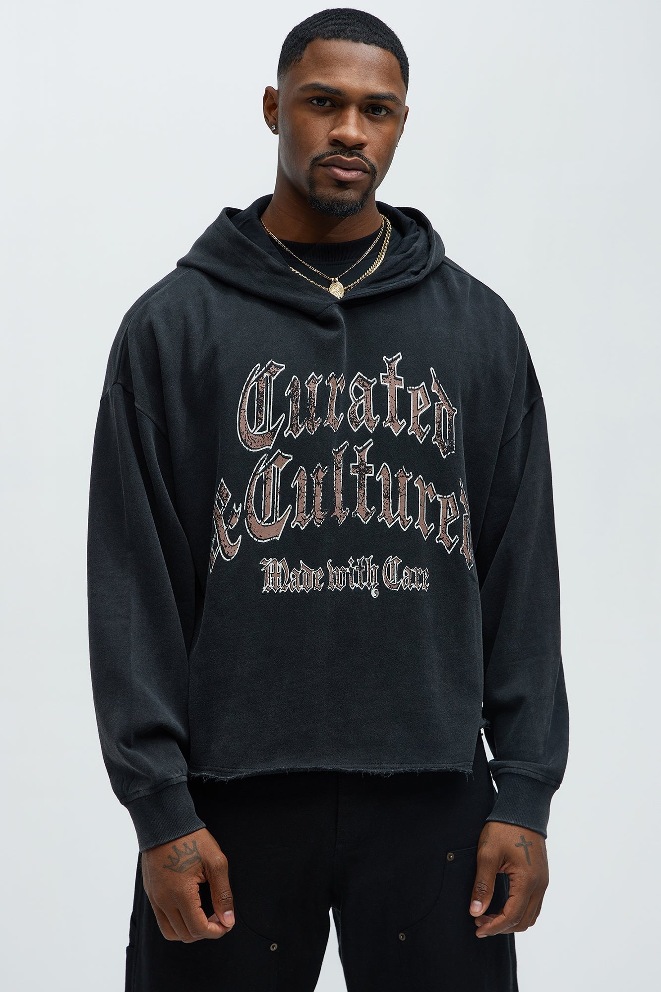 Tyson Curated Oversized Hoodie - Black Wash - image 1